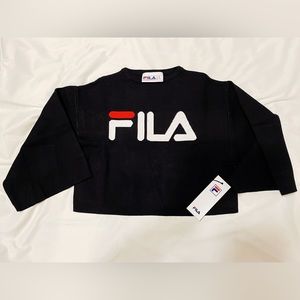 FILA Palmira Black Crop Top, XS